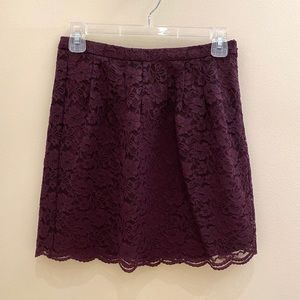 LOFT Lace A-Line Skirt, Size 0P